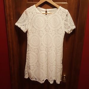 Little white dress! Size Lg.